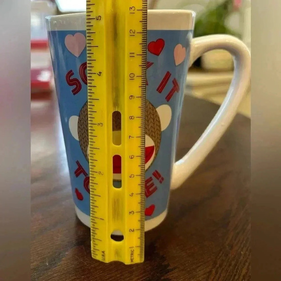 “Socket to me” Sock Monkey Mug. 12oz EUC - Picture 6 of 7